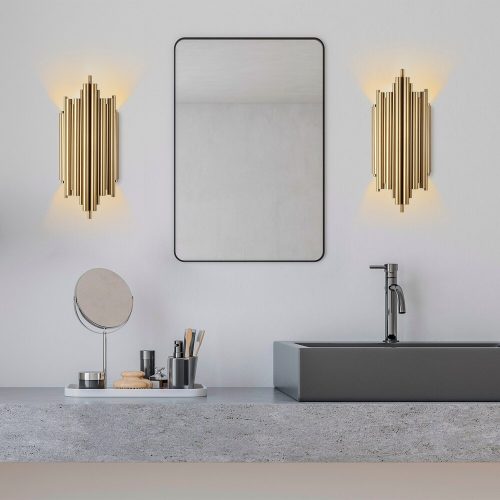 Opviq , 942FLG1876 , Reis - 13341 , Gold Color , Wall lamp