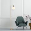 Vintage Metal Floor Lamp, Copper, 27x27x146 cm | Modern Design, E14 Socket, Stylish Home Lighting