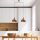 Modern Patina Chandelier, Adjustable Height, 95x26x141 cm