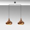 Modern Patina Chandelier, Adjustable Height, 95x26x141 cm
