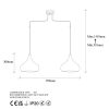 Modern Patina Chandelier, Adjustable Height, 95x26x141 cm