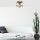 Vintage Glam Chandelier, Metal Body, 40 x 40 x 22 cm