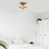 Vintage Glam Chandelier, Metal Body, 40 x 40 x 22 cm