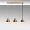 Vintage Copper Chandelier, Adjustable Height, 70x21x117 cm