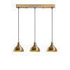 Vintage Copper Chandelier, Adjustable Height, 70x21x117 cm
