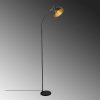 Modern Floor Lamp, Black & Antique, 162 cm | Metal Body, E27 Socket, Stylish Industrial Design
