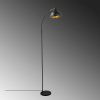 Modern Floor Lamp, Black & Antique, 162 cm | Metal Body, E27 Socket, Stylish Industrial Design
