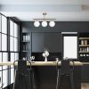 Elegant Vintage Chandelier, 60 x 15 cm, Copper Metal | Modern Glam Design, Ideal for Home Decor