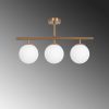 Elegant Vintage Chandelier, 60 x 15 cm, Copper Metal | Modern Glam Design, Ideal for Home Decor