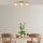 Vintage Glam Chandelier, Metal Body, 66 x 15 x 21 cm