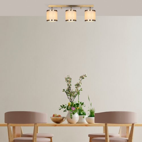 Vintage Glam Chandelier, Metal Body, 66 x 15 x 21 cm