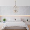 Glam Gold Chandelier, Metal Body, 50x71x123 cm | 4xE14, IP20