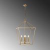 Glam Gold Chandelier, Metal Body, 50x71x123 cm | 4xE14, IP20