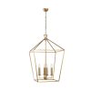 Glam Gold Chandelier, Metal Body, 50x71x123 cm | 4xE14, IP20