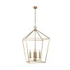 Glam Gold Chandelier, Metal Body, 50x71x123 cm | 4xE14, IP20