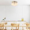 Modern Gold Chandelier, Metal Body, 37x44x25 cm | Elegant Design for Glam & Scandinavian Spaces