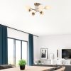 Modern Vintage Chandelier, Metal & Glass, 81x81cm