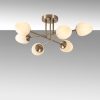 Modern Vintage Chandelier, Metal & Glass, 81x81cm