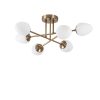 Modern Vintage Chandelier, Metal & Glass, 81x81cm