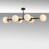 Modern Industrial Chandelier, Black & Antique, 110x40cm