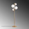 Modern Gold Floor Lamp, Metal & Glass, 162 cm | IP20, 4x E14