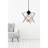 Industrial Black Metal Prism Chandelier, 60 cm Height