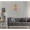 Handmade Jute Chandelier, Bohemian & Scandinavian Style, 55 cm