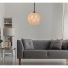 Handmade Jute Chandelier, Bohemian & Scandinavian Design, 55 cm