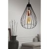 Industrial Black Metal Prism Chandelier, 65 cm Height