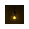 Industrial Black Metal Prism Chandelier, 65 cm Height