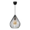 Industrial Black Metal Prism Chandelier, 65 cm Height