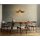Scandinavian Daisy Chandelier, Walnut, Adjustable Height