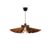 Scandinavian Daisy Chandelier, Walnut, Adjustable Height