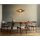 Scandinavian Walnut Angel Chandelier, Adjustable 55 cm