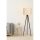 Scandinavian Floor Lamp, Cream & Walnut, 145 cm Height