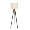 Scandinavian Floor Lamp, Cream & Walnut, 145 cm Height