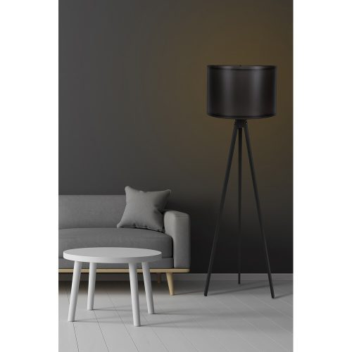 Industrial Black Floor Lamp, 145 cm Height, CE Certified