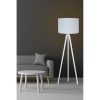 Scandinavian White Floor Lamp, 145 cm, MDF Body, CE Cert