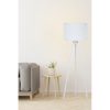Scandinavian White Floor Lamp, 145 cm, MDF Body, CE Cert