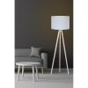 Scandinavian Floor Lamp, White & Cream, 145 cm Height