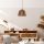 Elegant Camel Chandelier, Metal Body, 65 cm Height | CE Certified, E27 Socket, Imitation Bamboo Cap