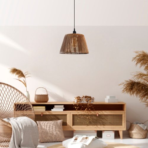 Elegant Camel Chandelier, Metal Body, 65 cm Height | CE Certified, E27 Socket, Imitation Bamboo Cap