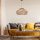 Scandinavian Chandelier, Wooden Body, Camel Color, 65 cm