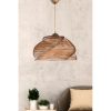 Scandinavian Chandelier, Wooden Body, Antiquation Color