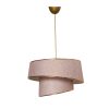 Scandinavian Chandelier, Gold Metal, 70 cm Height | CE Certified, E27 Socket, Elegant Design