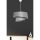 Scandinavian Chandelier, Metal Body, Grey & Silver, 70 cm