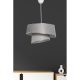 Scandinavian Chandelier, Metal Body, Grey & Silver, 70 cm