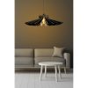 Big Daisy Chandelier, Black, Adjustable, 50 cm Height