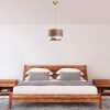 Elegant Beige & Gold Chandelier, Metal Body, 65 cm