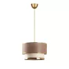 Opviq , 390FLH1817 , Cake - Beige, Gold , Beige Gold Color , Chandelier , With E27 Socket